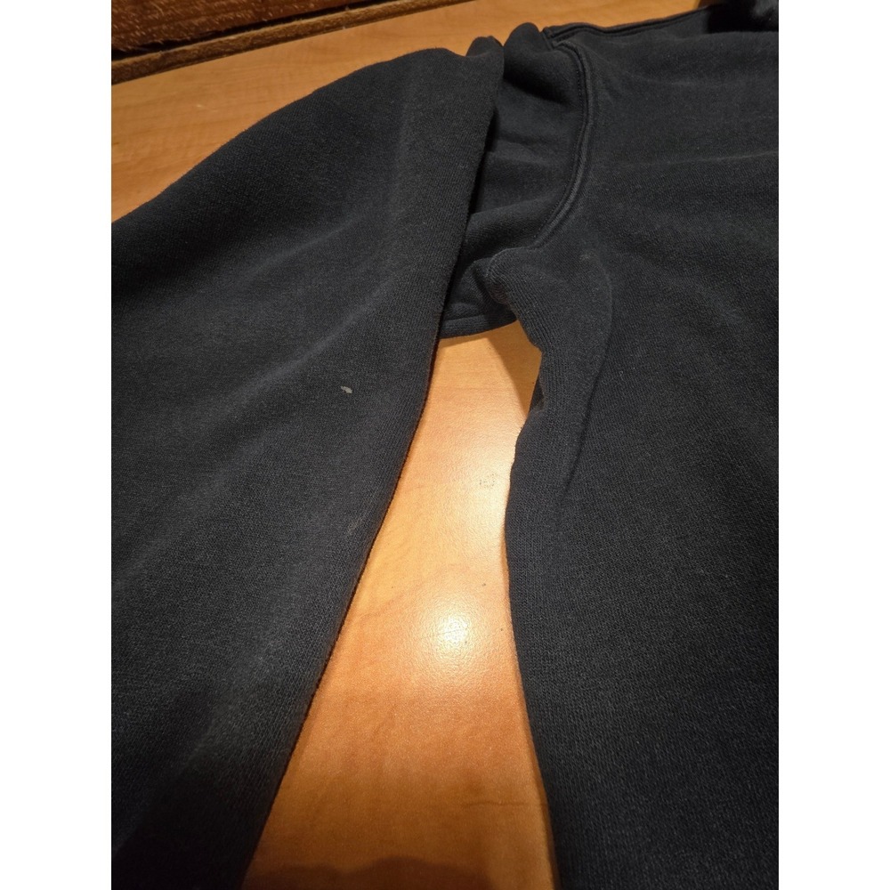 Carhartt Mens Loose Fit Full Zip Hoodie Black Midweight Sweatshirt Large - Picture 6 of 7
